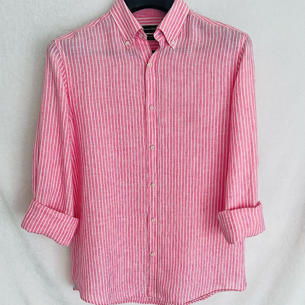 Massimo Dutti Sexy 100% Linen Men's Shirt L